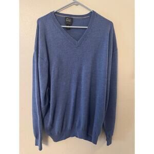 Jos. A Bank traveler blue sweater men's 3XL merino wool